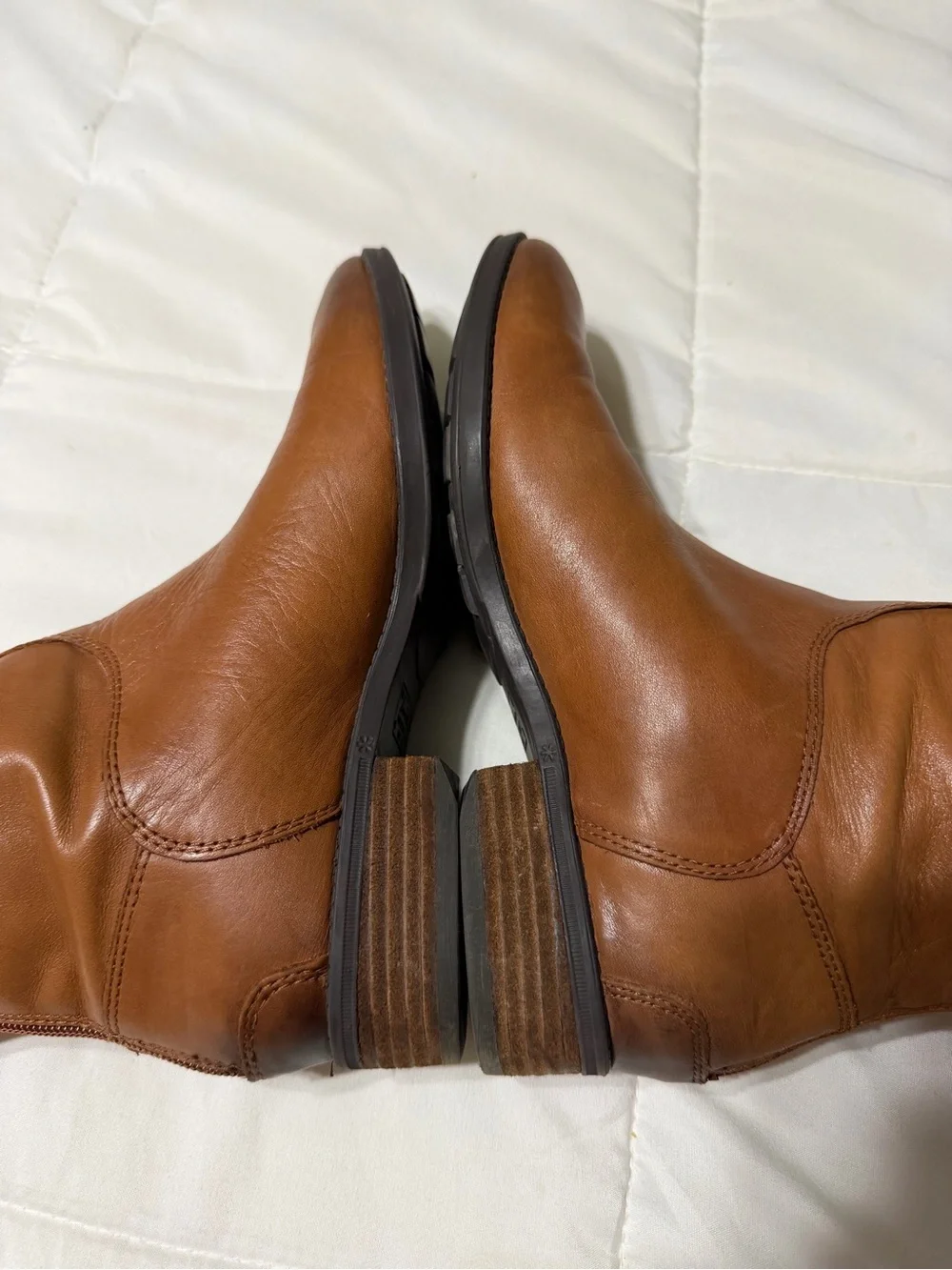 Sam Edelman Tall Leather Over-the-Knee Boots in Cognac